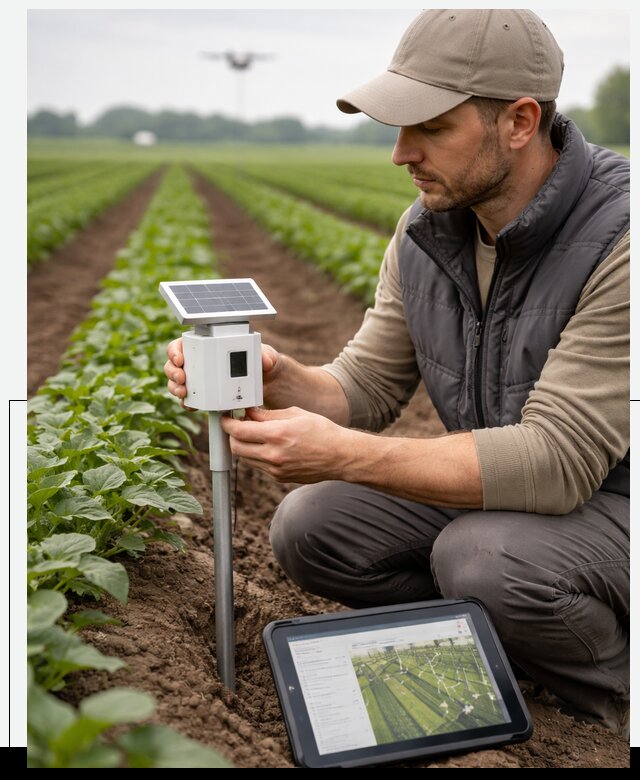 IoT мониторинг сельскохозяйственных полей и контроля в Муравленке